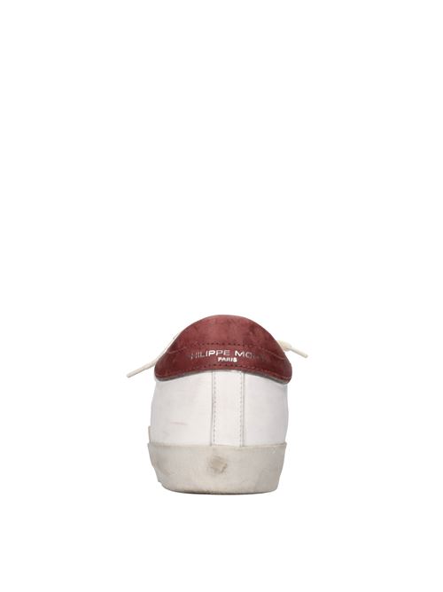 Sneakers in pelle PHILIPPE MODEL | PRLU VP17BIANCO-BORDEAUX